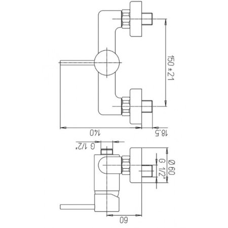 Смеситель для душа Paini Сox 78CR511 Хром 