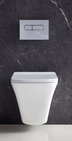 Унитаз BelBagno Marmi BB052CHR подвесной без сиденья 