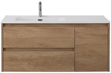 Тумба с раковиной BelBagno KRAFT-1000-2C-1A-SO-RNN-L Rovere Nebrasca Nature 