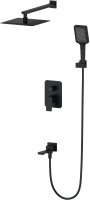 Душевая система встраиваемая WONZON & WOGHAND, Черный матовый (WW-88939011-MB)