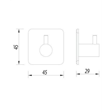 Крючок Omnires Strong ST30110CR хром 
