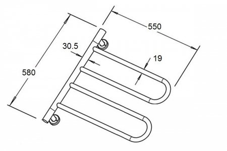 Полотенцесушитель электрический Zorg ZR 011 бронза 