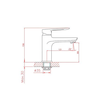 Смеситель однорычажный для раковины HAIBA CRON CN10521 