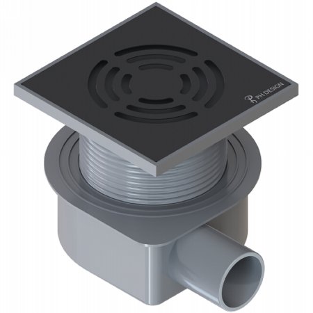 Душевой трап Boheme Smart Design 984-10-B с Черной решеткой 