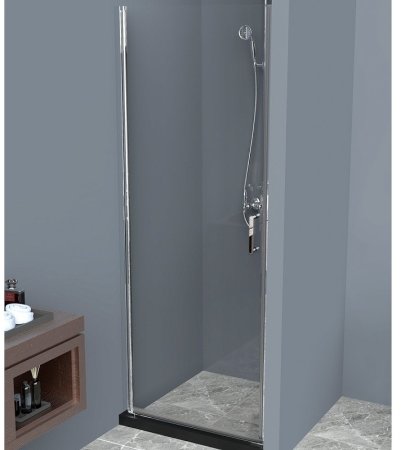 Душевая дверь BelBagno Uno 60 UNO-B-1-60-C-Cr профиль Хром стекло прозрачное 