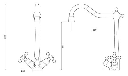 Смеситель для кухонной мойки Zorg Clean Water ZR 515 YF 