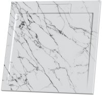 Душевой поддон квадратный RGW STL MW Белый мрамор  900x900