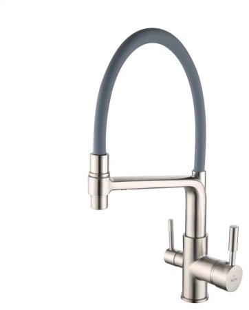 Смеситель для кухни Rose R658L, сатин 