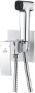 Гигиенический душ со смесителем Rose R1505F-2, белый/хром 