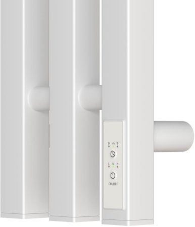 Полотенцесушитель электрический APEXTERMO Sirius SR10112WM 1100x120 с крючками, белый матовый 