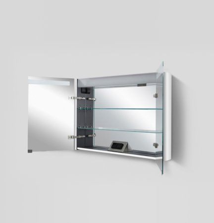 Зеркальный шкаф AM.PM Sensation 100 M30MCX1001WG с подсветкой Белый глянцевый 