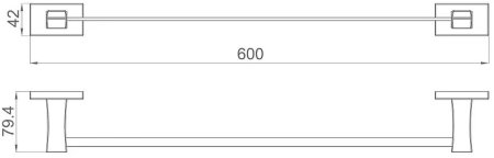 Полотенцедержатель Gappo G0701 Хром 
