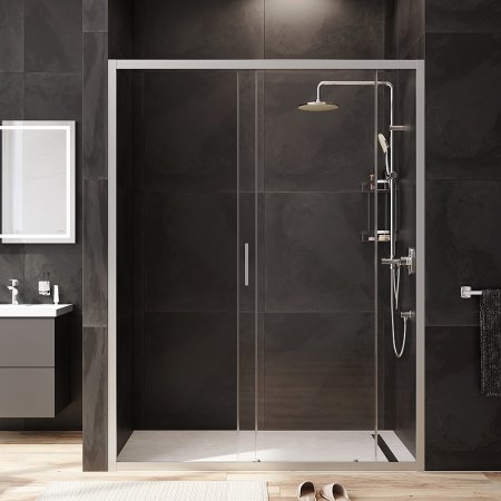 Душевая дверь AM.PM Gem 150 W90G-150-1-195MT профиль Хром матовый стекло прозрачное 