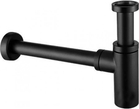 Сифон для раковины CeramaLux С-058 Черный матовый 
