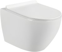 Унитаз CeramaLux 2197 подвесной Белый с сиденьем Микролифт Унитаз CeramaLux 2197 подвесной Белый с сиденьем Микролифт