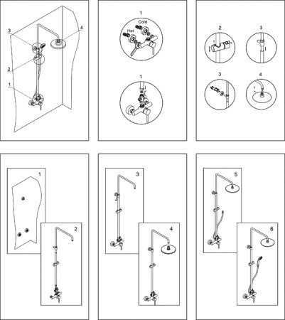 Душевая стойка WasserKRAFT A12202 