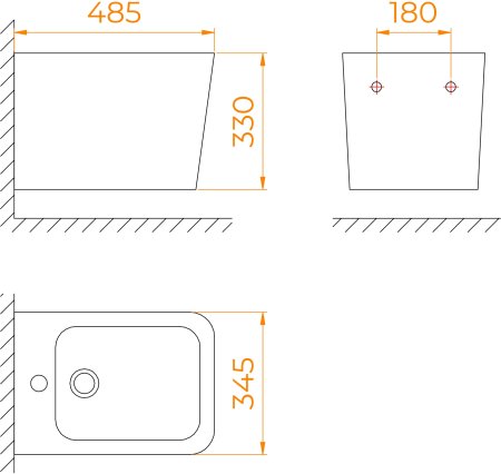 Биде подвесное RGW SW-81 