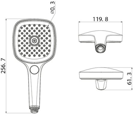 Ручной душ Iddis Slide SLI3F0Bi18 Черный 