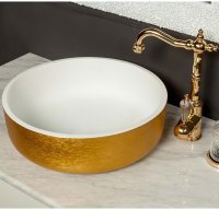 Раковина Boheme Armadi Art NeoArt 40 819-G Золото Белая