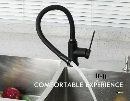 Смеситель для кухни Frap H67-6 F4067-6 Черный матовый 