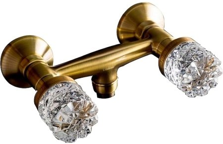 Смеситель для душа Boheme Crystal 314-CRST Бронза 