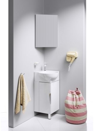 Зеркальный шкаф Aqwella Рио 35 Rio.04.33 угловой Белый 