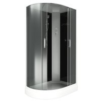 Душевая кабина Bas Кариба Eco (черная стенка, тонированное стекло) Душевая кабина Bas Кариба Eco (черная стенка, тонированное стекло)
