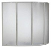 Шторка на ванну Bas Лагуна 4 ств., пластик