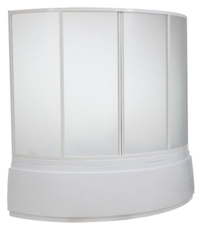 Шторка на ванну Bas Лагуна 4 ств., пластик 