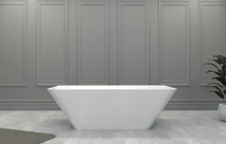 Ванна из искусственного камня ABBER Stein AS9619 белая матовая 