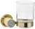 Стакан для зубных щеток Boheme Royal Cristal 10924-G Золото 