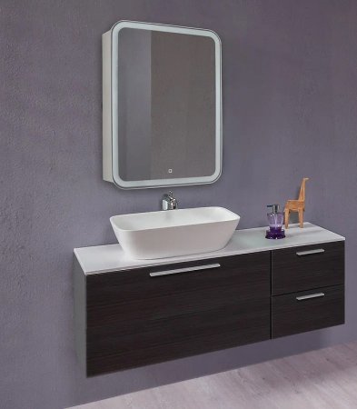 Зеркальный шкаф Creto Zoe 60 16-602800Z с подсветкой Белый 