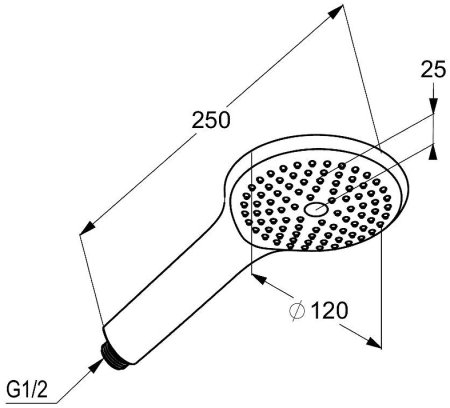Ручной душ Kludi Freshline 6780005-00 Хром 