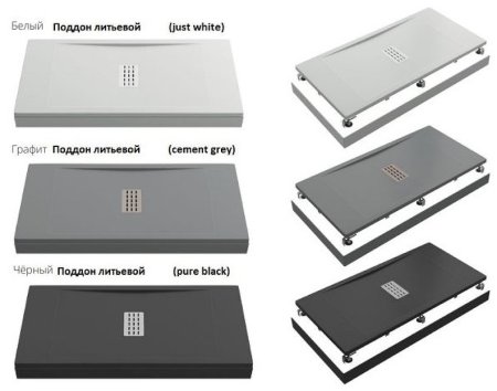 Душевой поддон из искусственного камня Creto Etna 100x90 2-0030 Белый 