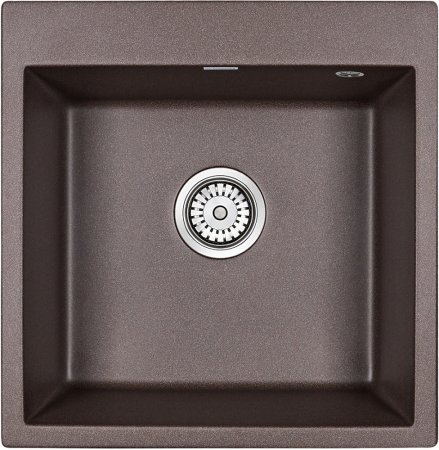 Мойка кухонная Paulmark Praktisch PM105152-CO 51х52см, кофе 
