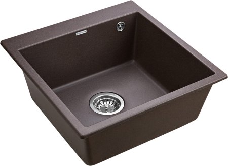 Мойка кухонная Paulmark Praktisch PM105152-CO 51х52см, кофе 