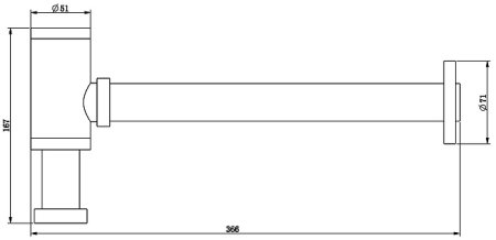 Сифон для раковины Bronze de Luxe 201BR Бронза 