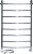 Полотенцесушитель электрический Ника Arc ЛД ВП 120/60-8 с полкой, L 