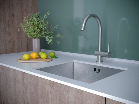 Смеситель Paulmark Bend Be212066-SS для кухонной мойки 