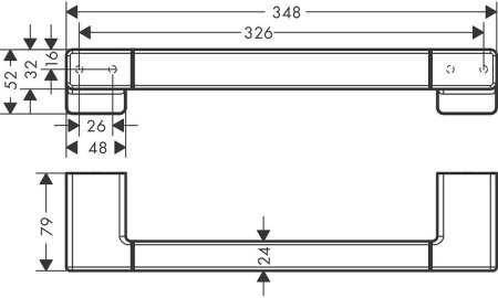 Поручень Hansgrohe AddStoris 41744990 Полированное золото 