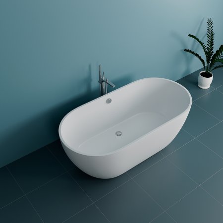 Ванна из искусственного камня Delice Olivia 165х80 DLR_330002 без антискользящего покрытия 