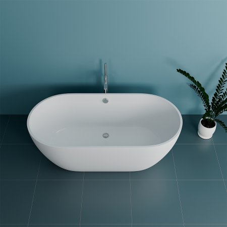 Ванна из искусственного камня Delice Olivia 165х80 DLR_330002 без антискользящего покрытия 