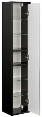 Шкаф пенал Aquaton Римини 30 1A234703RN950 подвесной Черный глянец 