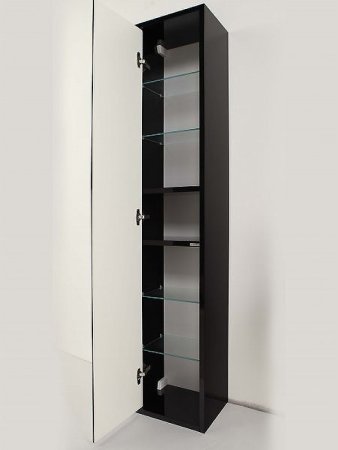 Шкаф пенал Aquaton Римини 30 1A234703RN950 подвесной Черный глянец 