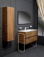 Тумба без раковины Armadi Art Vallessi 80*46 см ZEBRANO 2 полки 837-080-Z