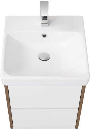 Тумба под раковину Aquaton Сканди 45 1A251601SDZ90 подвесная Белый Дуб рустикальный 