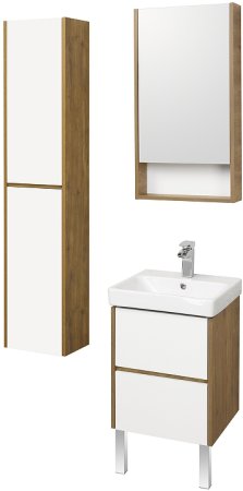 Тумба под раковину Aquaton Сканди 45 1A251601SDZ90 подвесная Белый Дуб рустикальный 