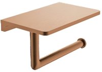 Держатель для туалетной бумаги с полочкой Raglo R320.03.33, медь