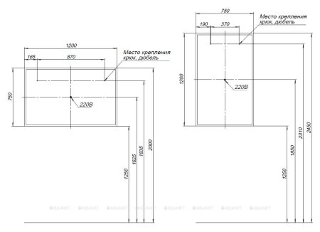 Зеркало Aquanet Оптима 120 белый матовый 