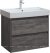 Тумба с раковиной Aquanet Nova Lite 75 дуб серый (2 ящика) 